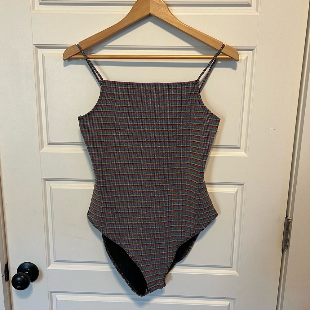 TopShop Metallic Rainbow Bodysuit